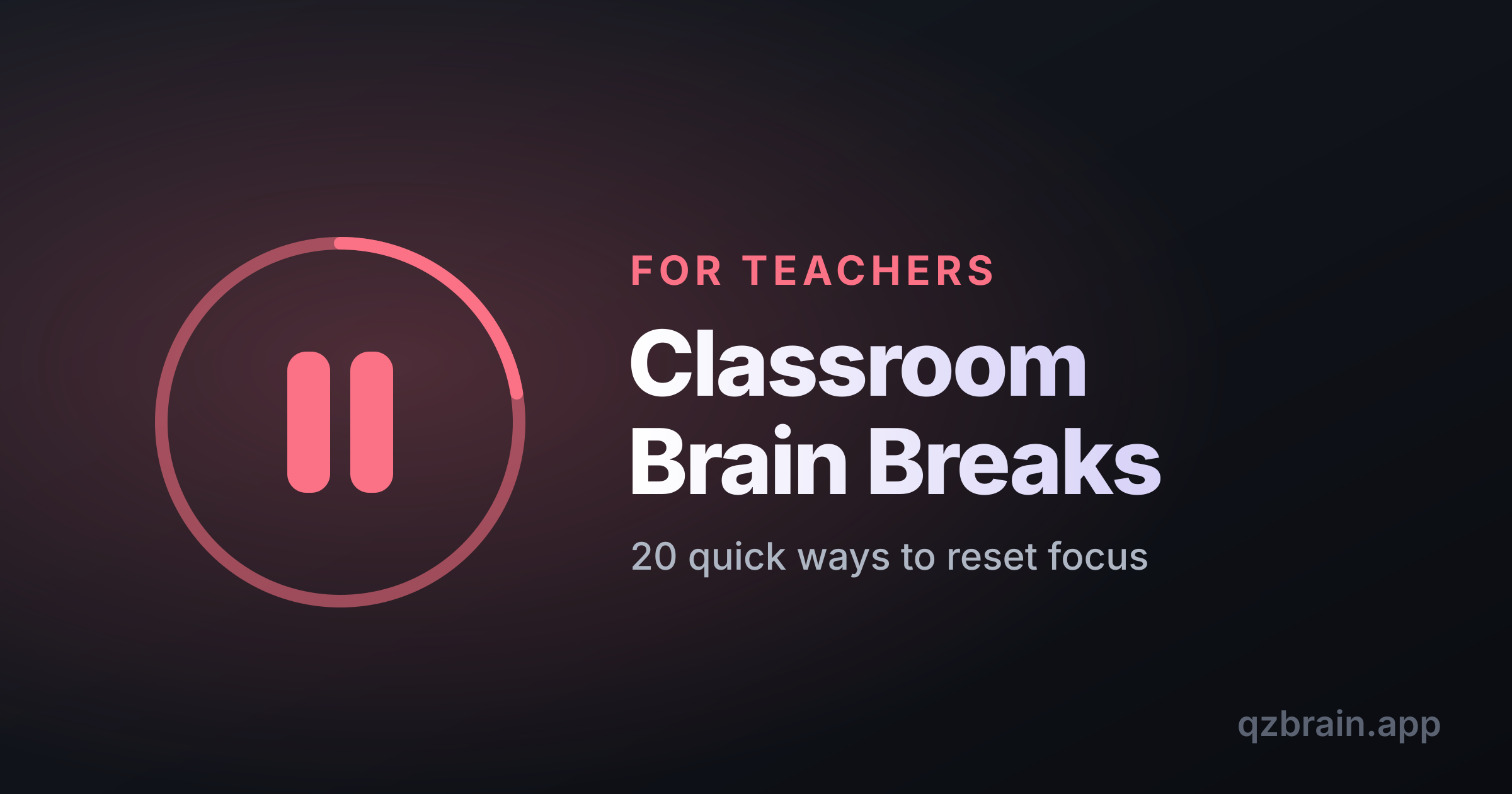 A teacher leading students in a quick stretching brain break beside their desks in a bright classroom